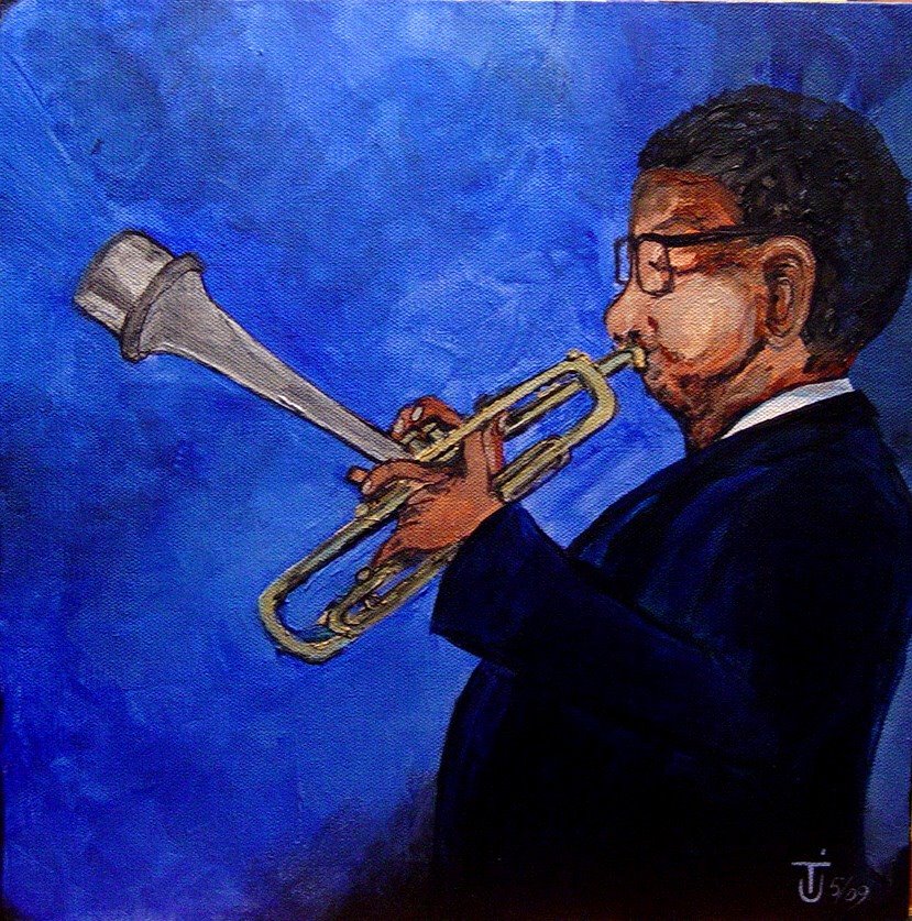 Dizzy Gillespie painting