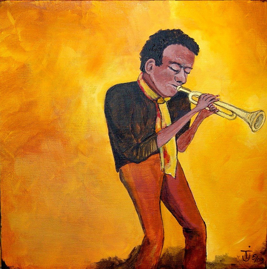 Miles Davis painting