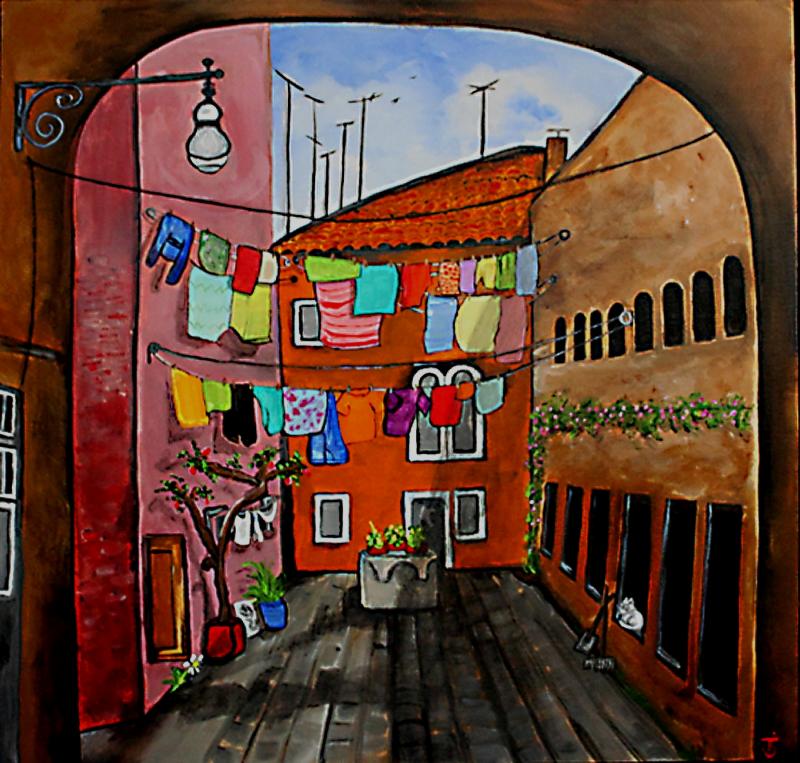 Venice Laundry painting