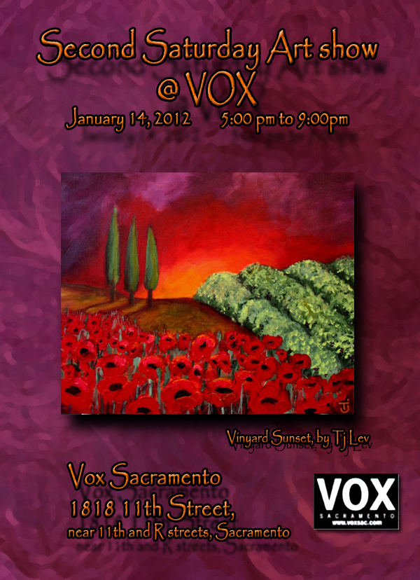 Second Saturday at VOX postcard
